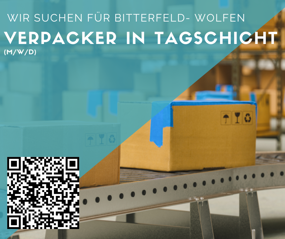 Verpacker (m/w/d) für Bitterfeld- Wolfen gesucht- Tagschicht- 