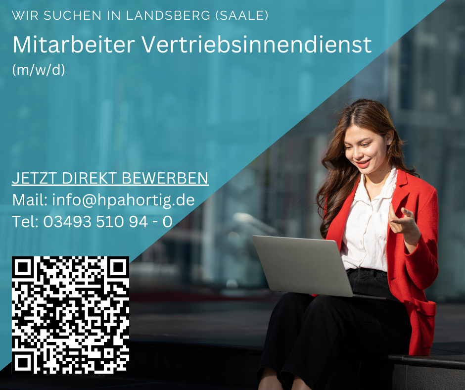 Mitarbeiter Vertriebsinnendienst (m/w/d) für Landsberg (Saale) gesucht 