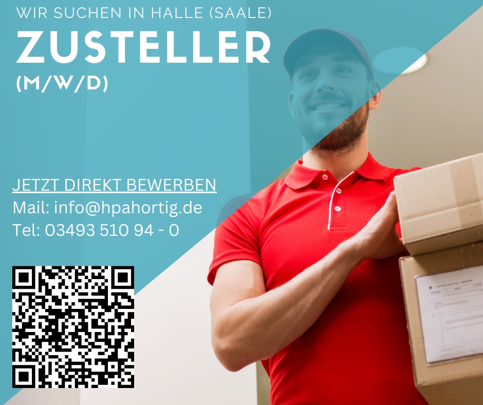 Zusteller (m/w/d) für Halle (Saale) gesucht 