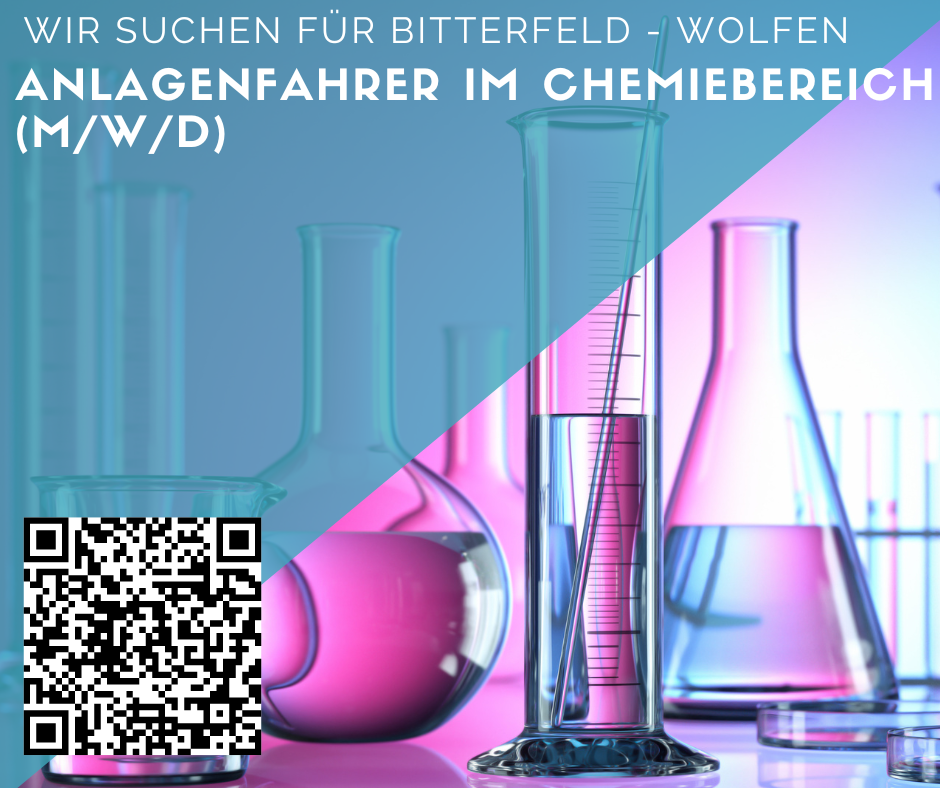 Anlagenfahrer (m/w/d) im Chemiebereich gesucht für Bitterfeld- Wolfen 