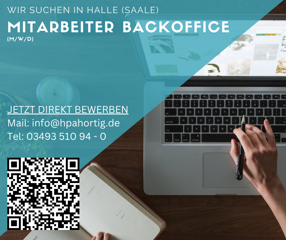 Mitarbeiter (m/w/d) für Backoffice gesucht 