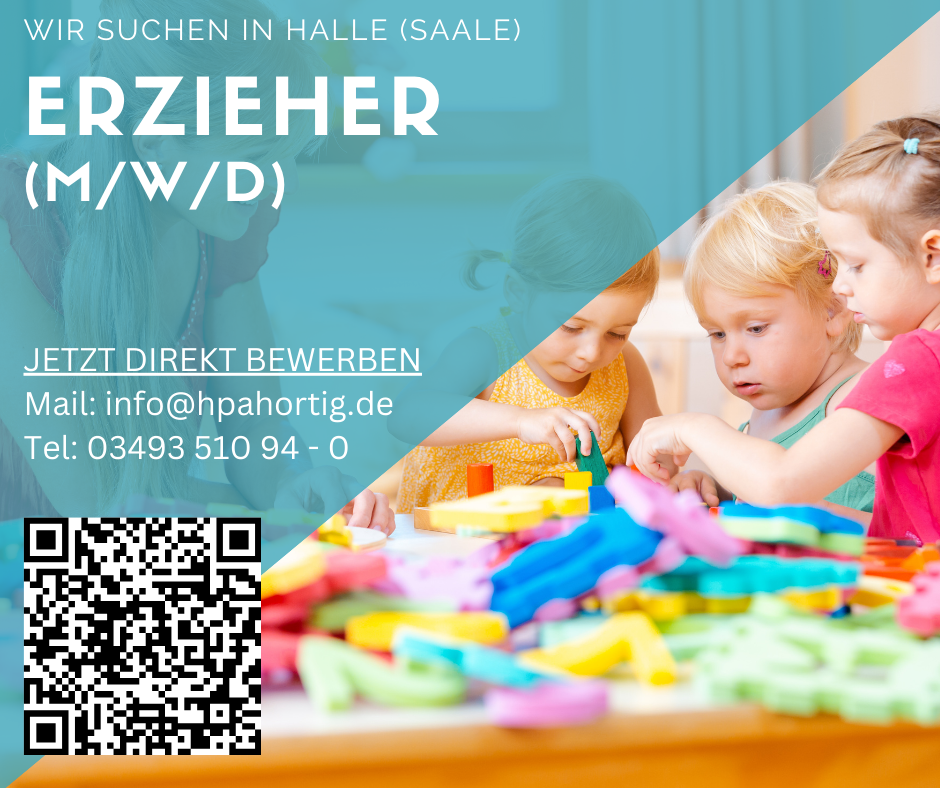 Erzieher (m/w/d) für Halle (Saale) gesucht 