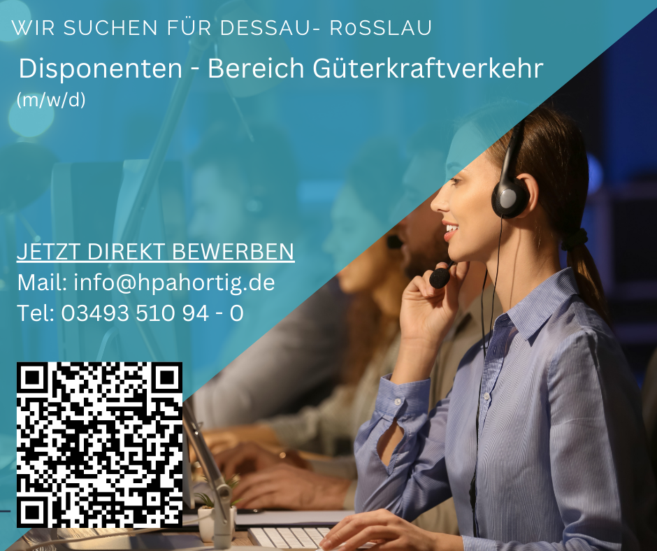 Disponenten (m/w/d) für Güterkraftverkehr gesucht in Dessau-Roßlau
