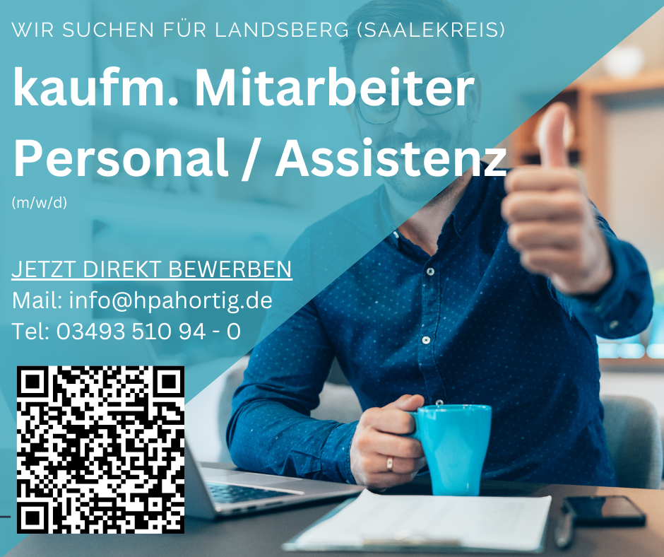 kaufmännischer Mitarbeiter (m/w/d) - Personal / Assistenz - Landsberg - VZ / TZ - ab 3.000 €