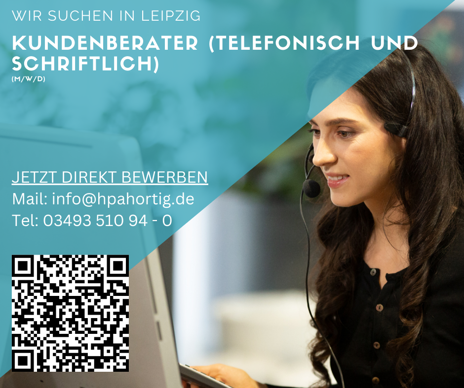Kundenberater (m/w/d) in Leipzig gesucht- telefonisch &amp; schriftlich- 