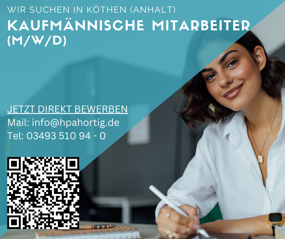 Kaufmännische Mitarbeiter (m/w/d) in Köthen gesucht 