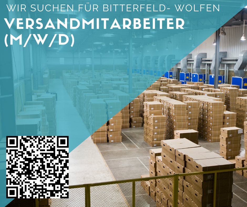 Versandmitarbeiter (m/w/d) für Bitterfeld- Wolfen gesucht 